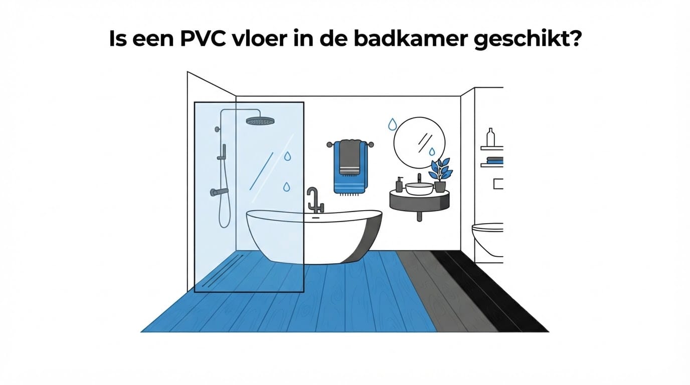 Is een PVC vloer in de badkamer geschikt?