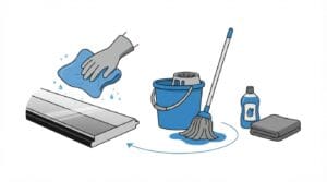 PVC vloer onderhoud en schoonmaken zonder schade