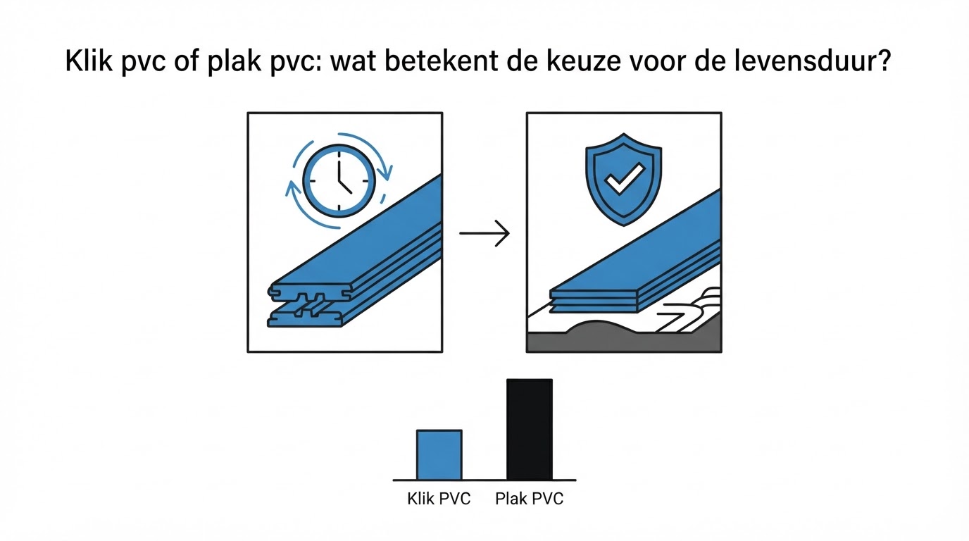 Klik pvc of plak pvc: wat betekent de keuze voor de levensduur?